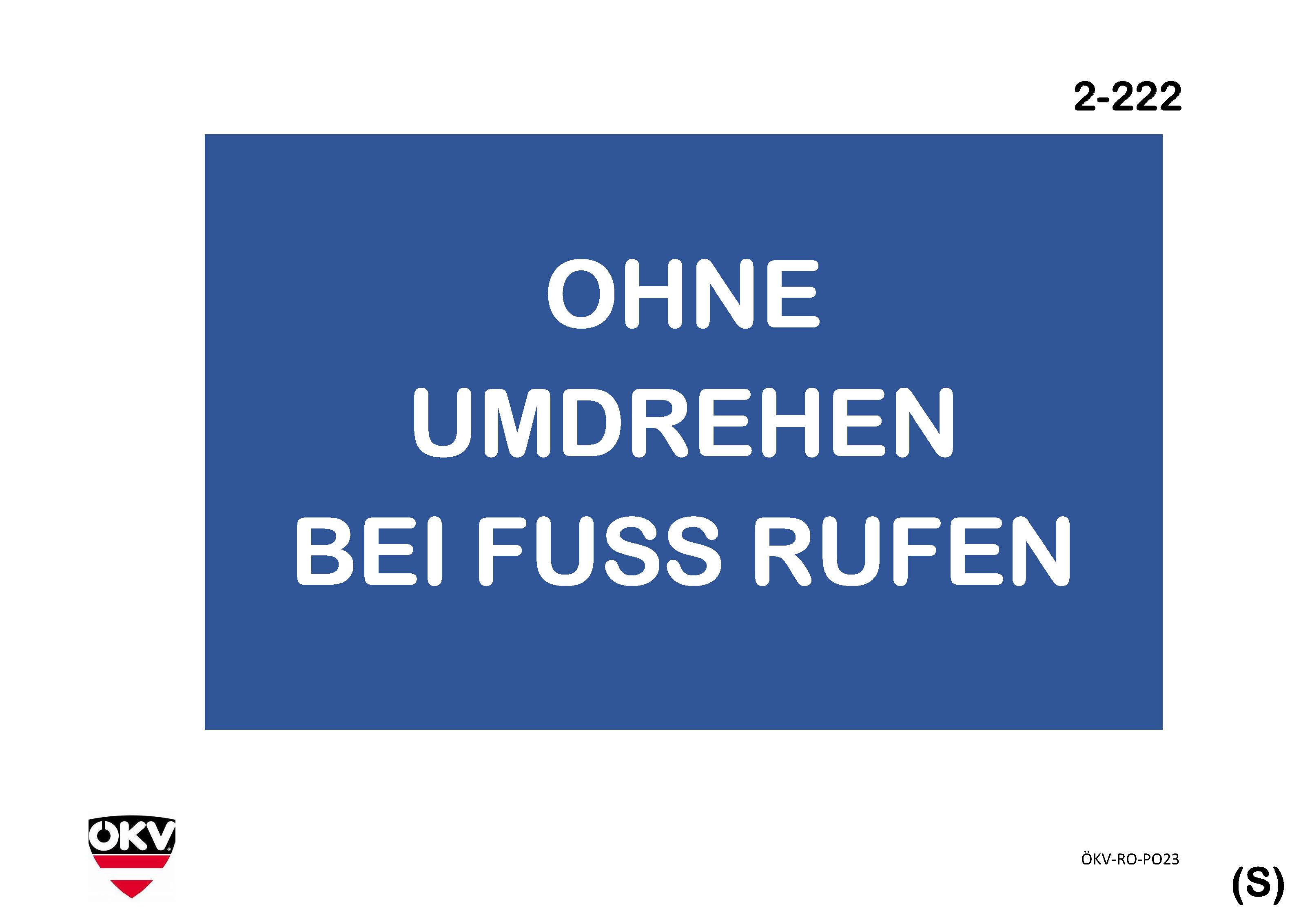 Halt – Ohne Umdrehen bei Fuß rufen