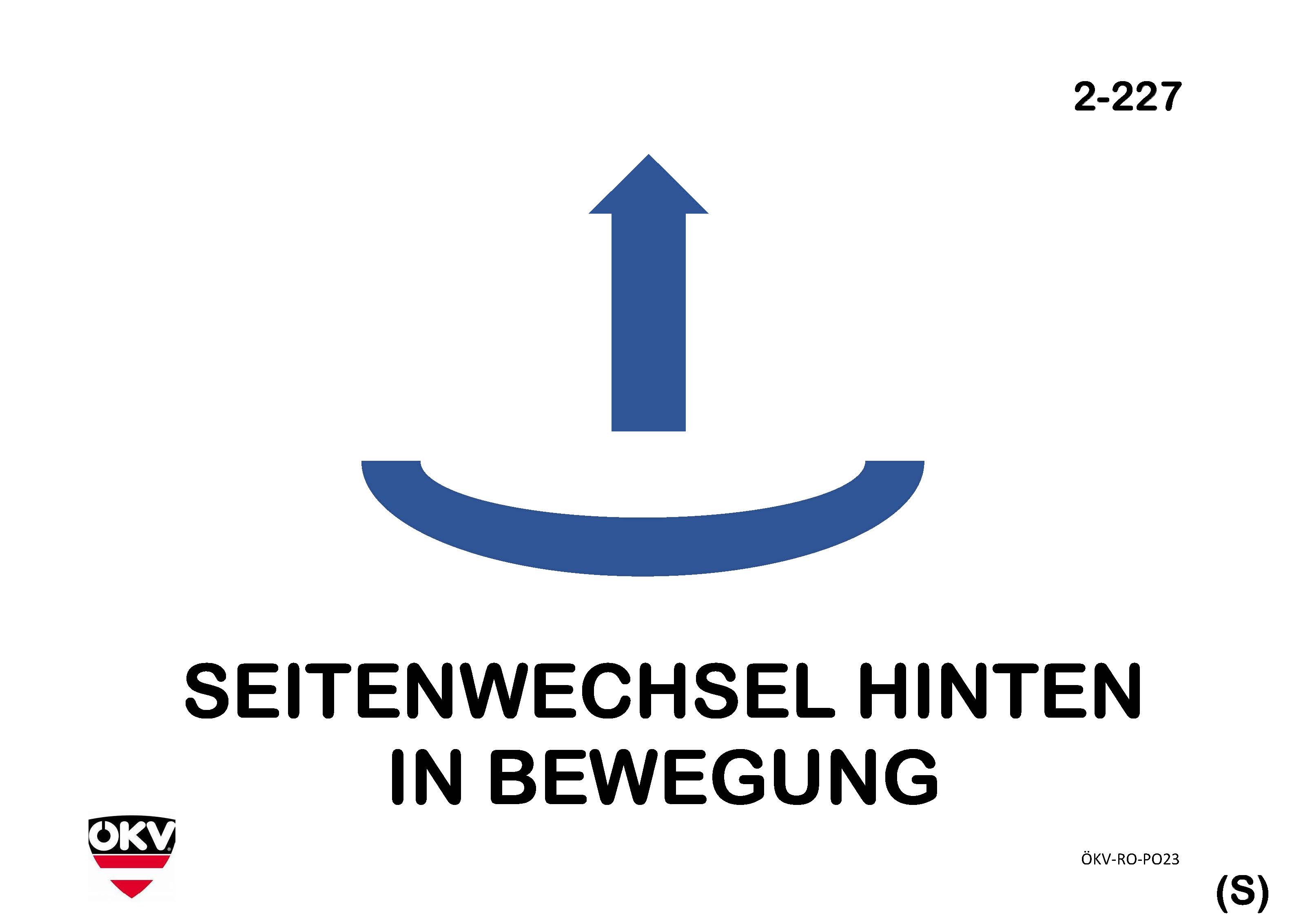 Seitenwechsel hinten in Bewegung
