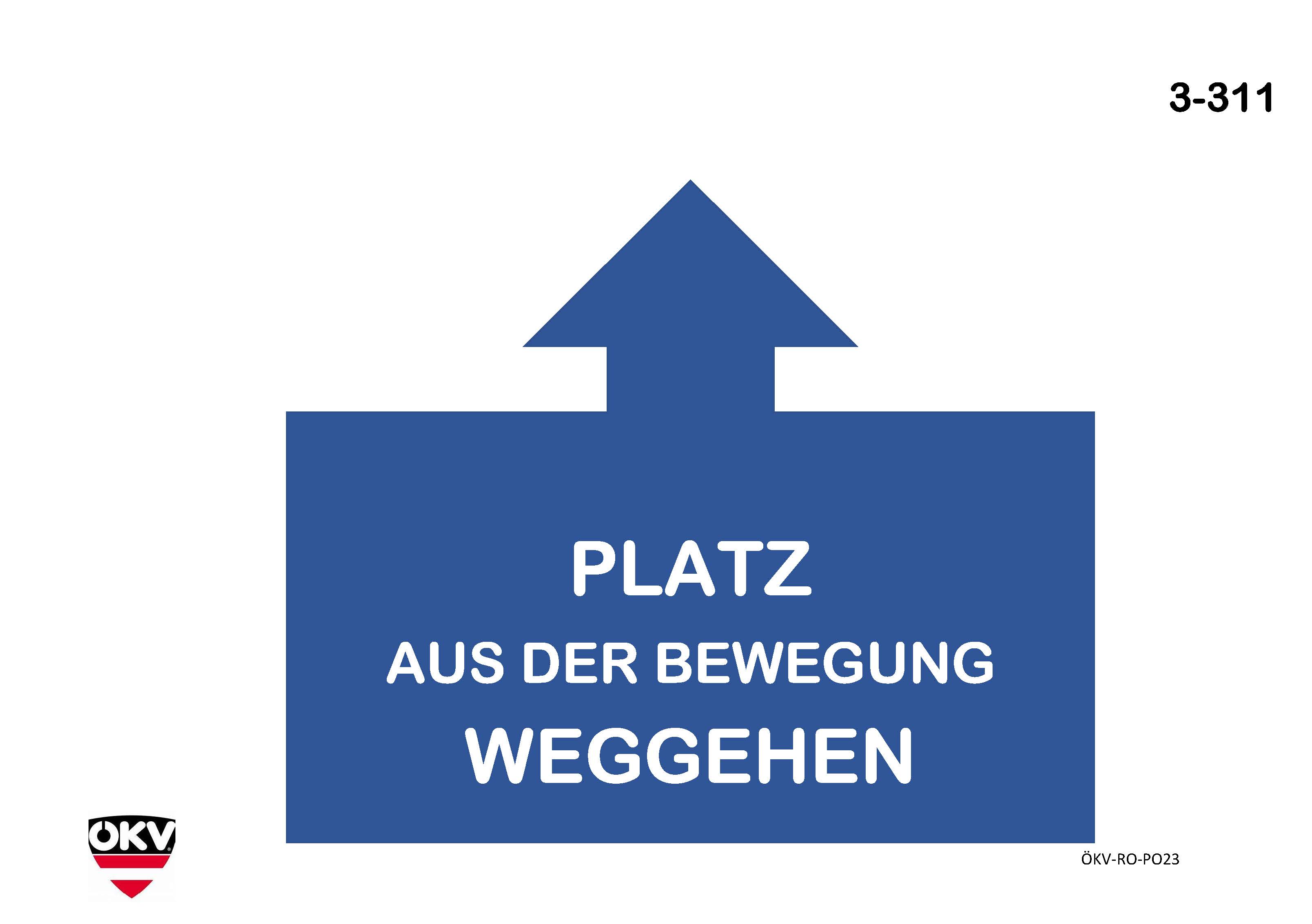 Platz aus der Bewegung – Weggehen