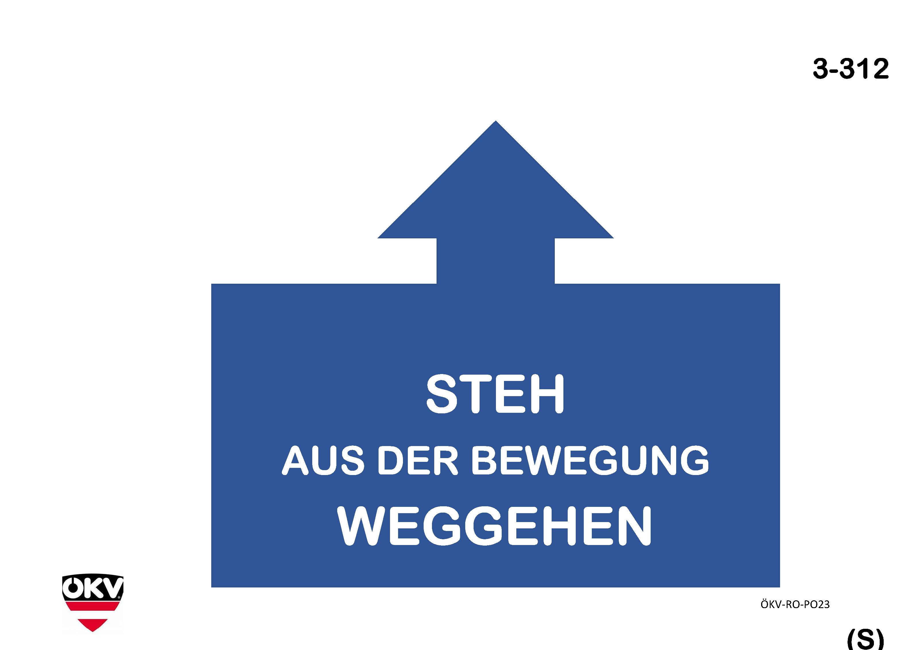 Steh aus der Bewegung – Weggehen