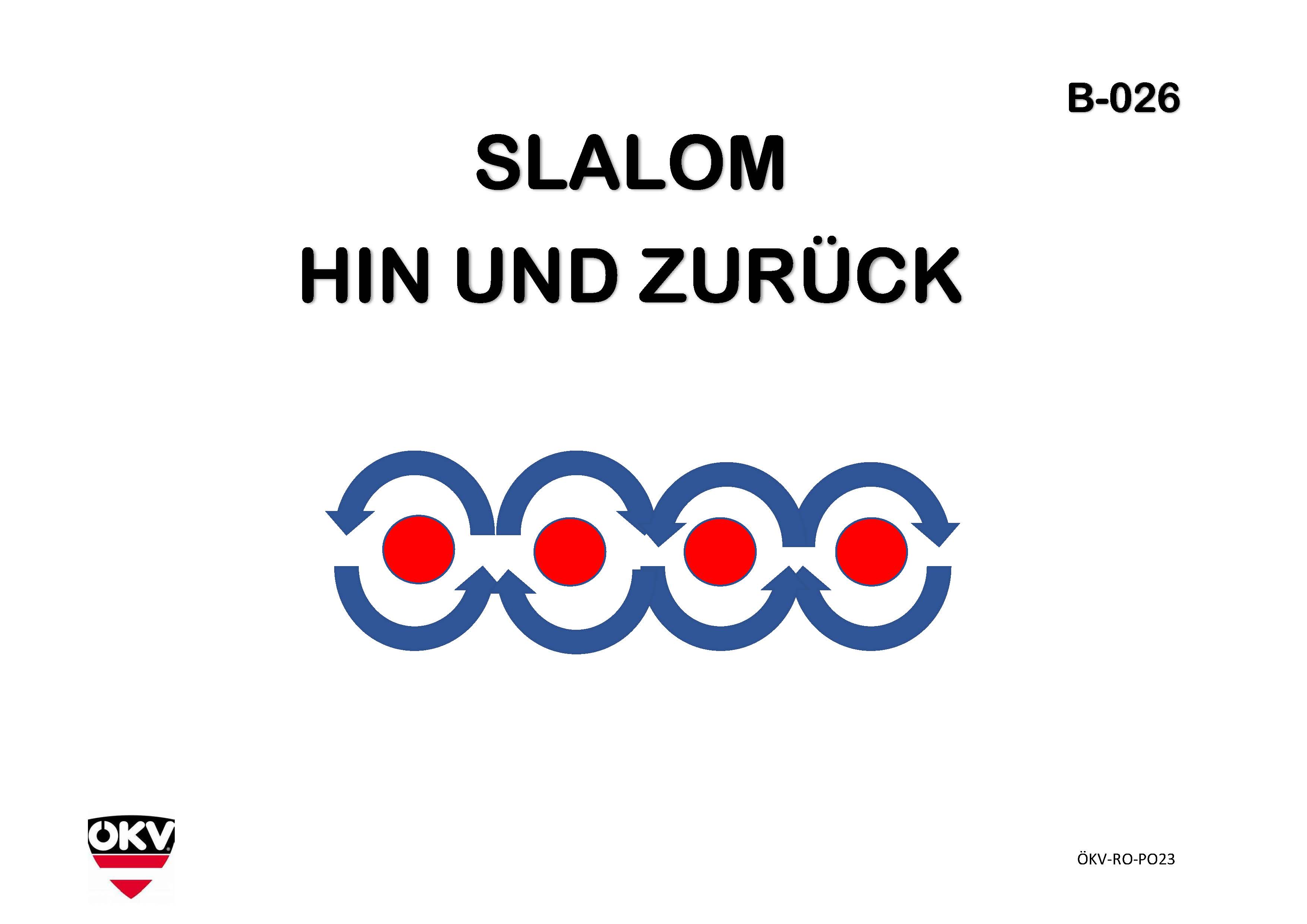 Slalom hin und zurück